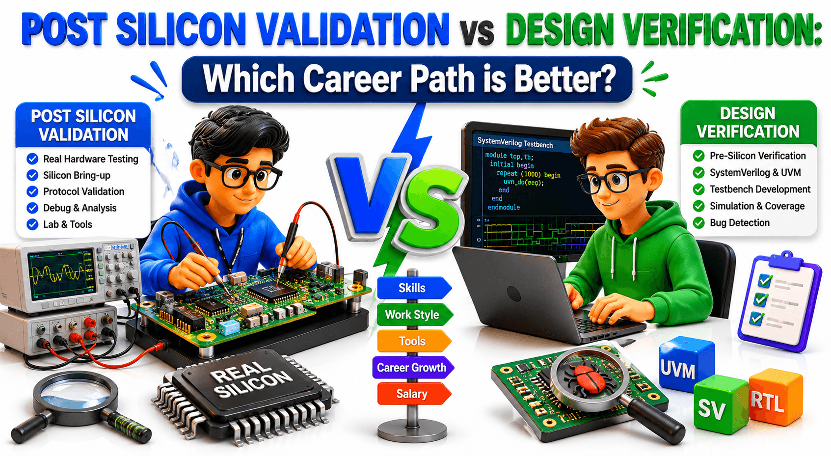 Post Silicon Validation vs Design Verification: Which Career Path is Better?