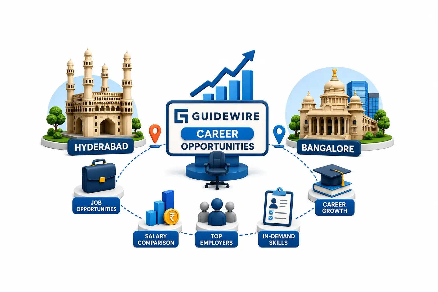 Guidewire Career Opportunities Across Hyderabad and Bangalore: A Citywise Comparison