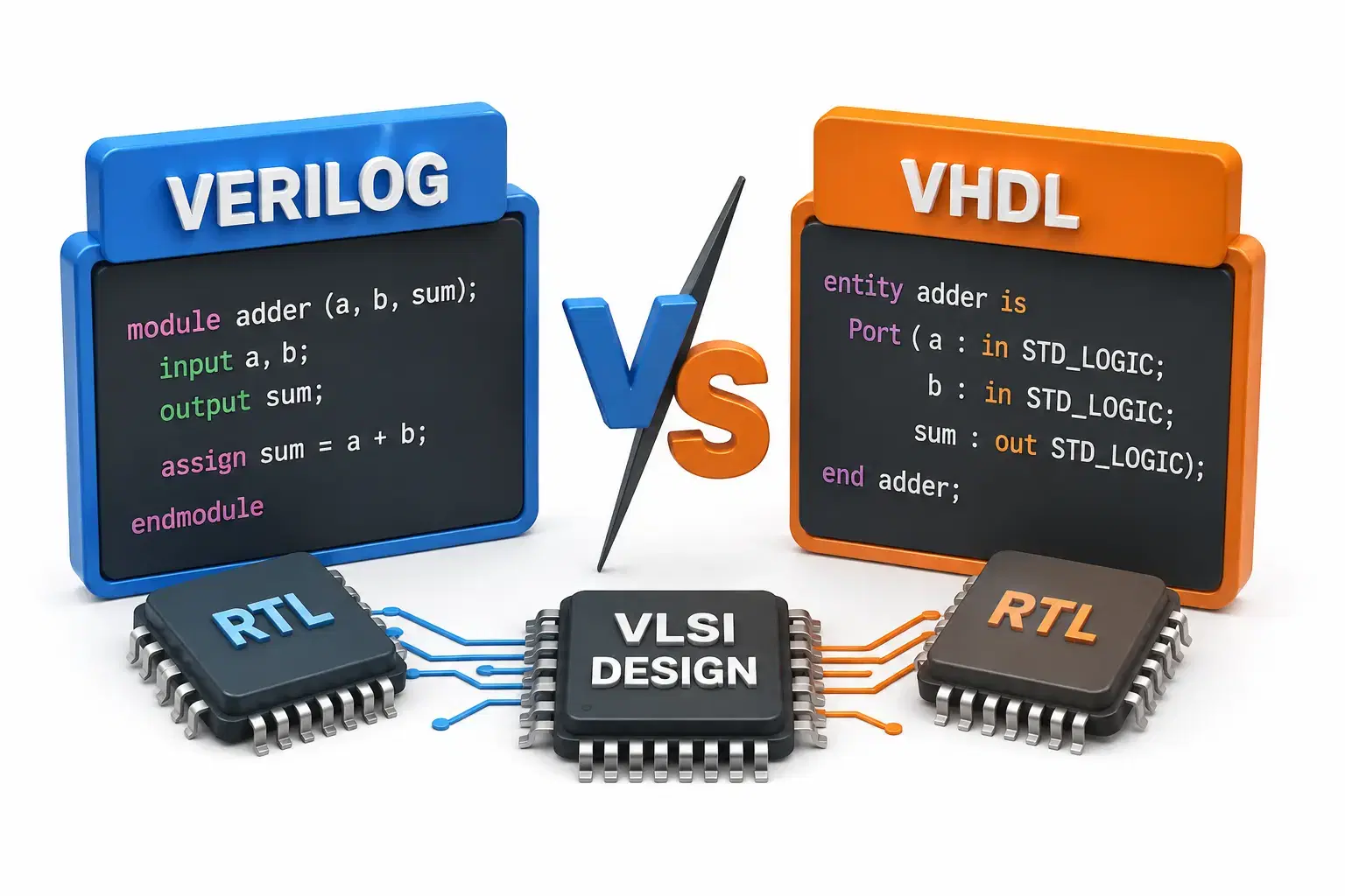 Verilog vs VHDL Which HDL Should You Learn for VLSI Design?