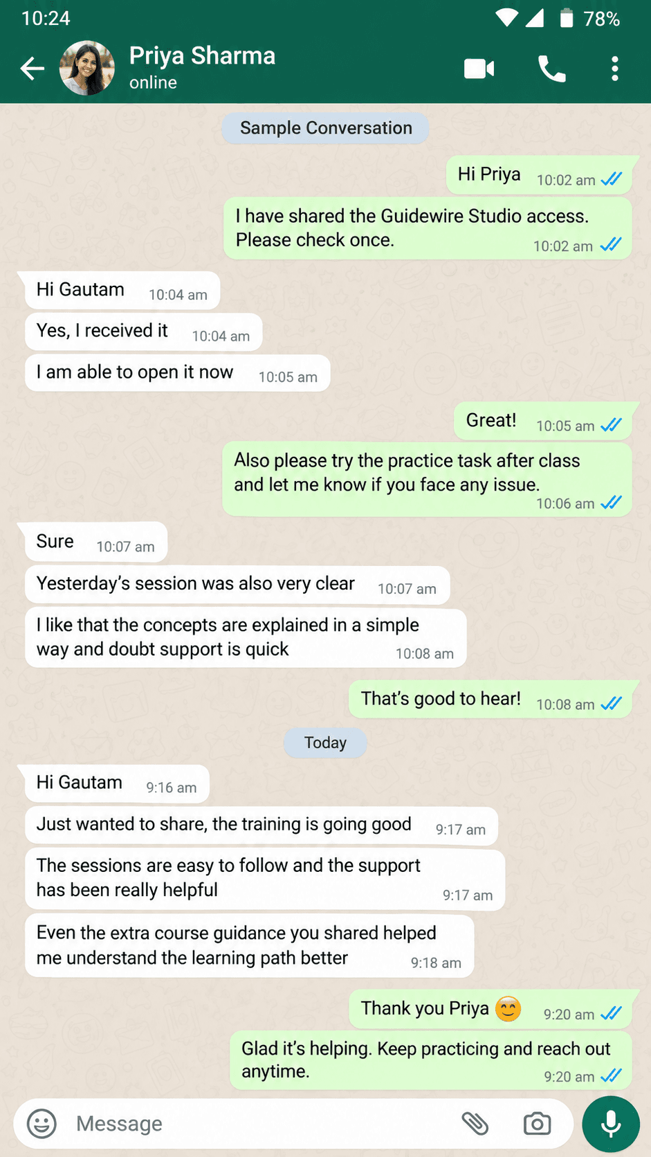 Review from Guidewire Training in Hyderabad